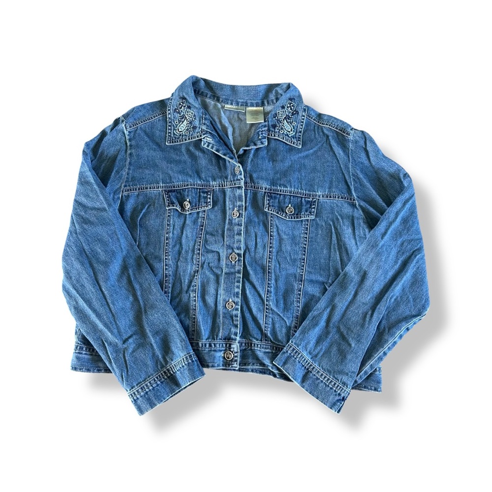 [Bobbie Brooks] Embroidered Denim Shirt